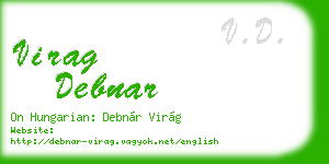 virag debnar business card